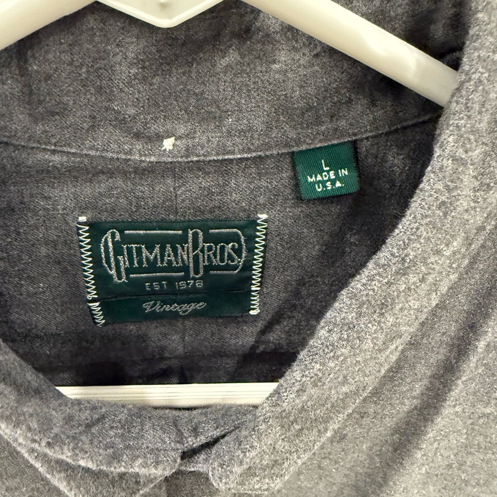 Gray Button-Down Shirt - image 2